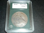 1847 Seated Liberty $1