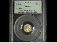 1903 McKinley $1 Gold MS65 obv